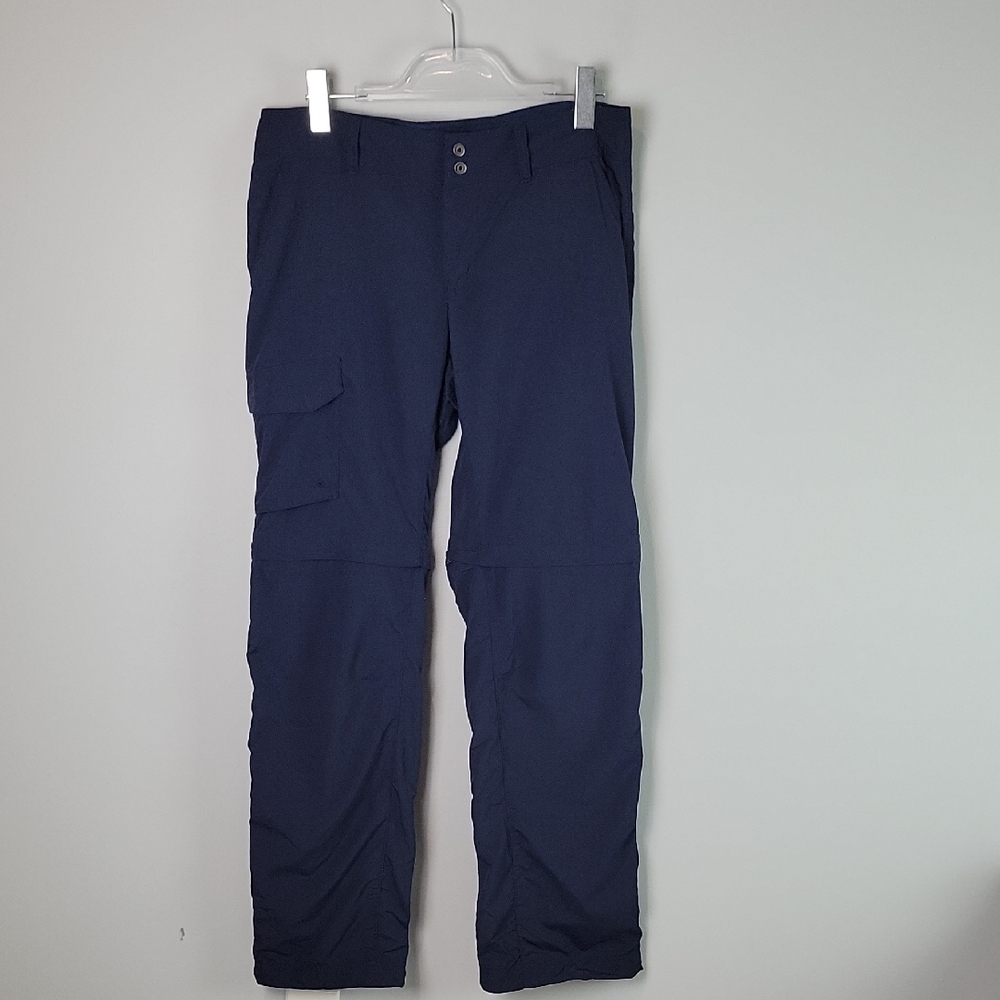 Columbia Blue Palm Peak PFG zip off nylon hiking fishing cargo pants